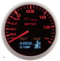 Πολυόργανο Μπαρόμετρο 60mm με Volt,Πίεση και Θερμοκρασία