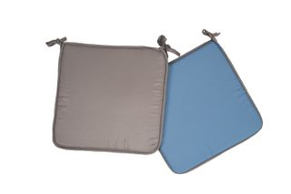 Μαξιλάρι καρέκλας δίχρωμο Σχ.Reli blue/grey 38x38x2cm 100% microfiber