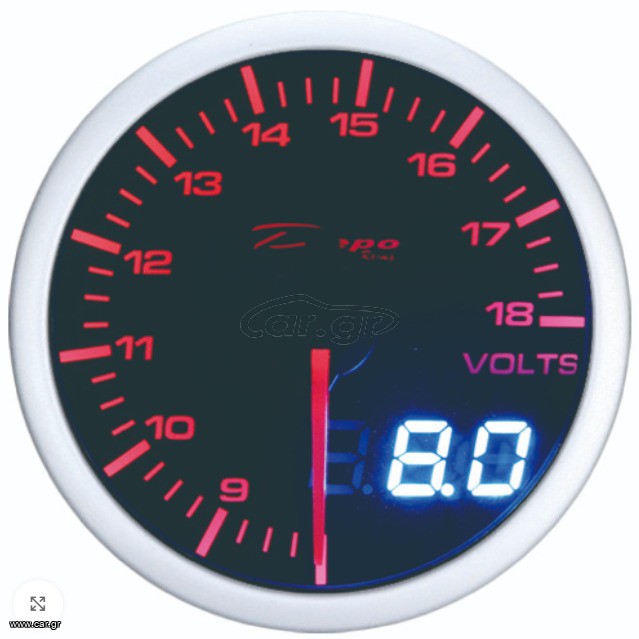 Βολτόμετρο 52mm LED