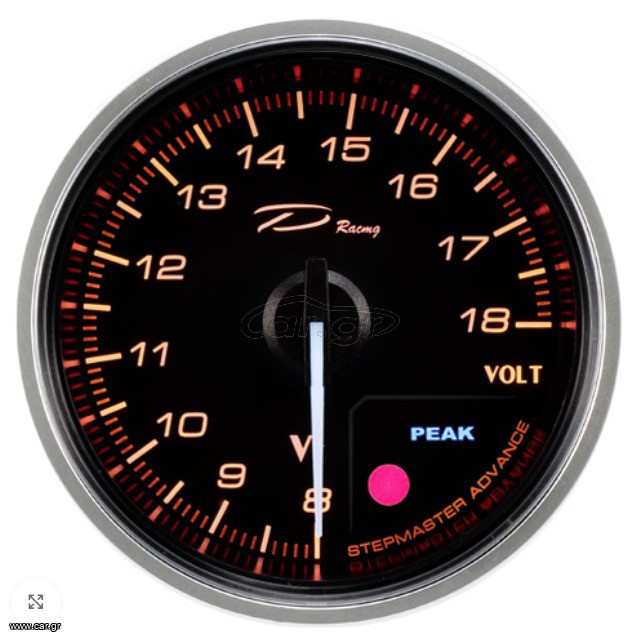 Βολτόμετρο 60mm με WARNING / PEAK