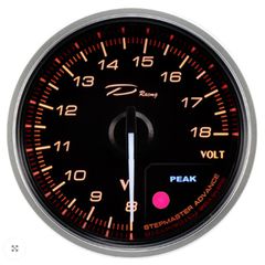 Βολτόμετρο 60mm με WARNING / PEAK