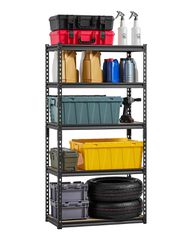 Ράφια αποθήκευσης VEVOR 16" D x 32" Π x 62,8" Υ 5 επιπέδων Ράφια αποθήκευσης γκαράζ