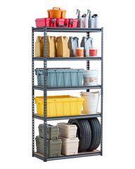 Ράφια αποθήκευσης VEVOR 16" D x 36" Π x 71,4" Υ 5 επιπέδων Ράφια αποθήκευσης γκαράζ