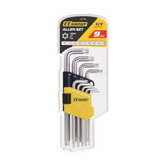 F.F. GROUP ΚΛΕΙΔΙΑ TORX ME TΡΥΠΑ ΜΑΚΡΙΑ, ΣΕΤ 9 ΤΜΧ (T10-15-20-25-27-30-40-45-50) (34755)