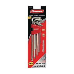 BENMAN ΚΛΕΙΔΙΑ TORX ΜΕ ΤΡΥΠΑ ΜΑΚΡΙΑ, ΣΕΤ 9 ΤΜΧ (8-10-15-20-25-27-30-40-45) (70402)