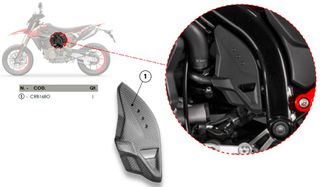 Ducabike (100% carbon) πλαϊνό κάλυμμα για Ducati Hypermotard 698 Mono  2024 - 25-thumb-5