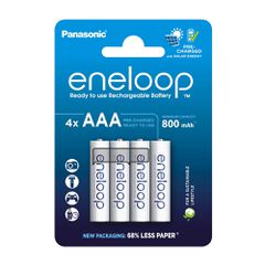PANASONIC ENELOOP ΕΠΑΝΑΦΟΡΤΙΖΟΜΕΝΕΣ ΜΠΑΤΑΡΙΕΣ AAA/HR03 800mAh Ni-Mh BK-4MCDE/4BE 1.2V 4/BLISTER