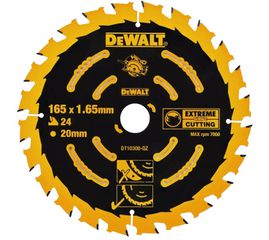 DT10300 ΔΙΣΚΟΣ ΔΙΣΚΟΠΡΙΟΝΟΥ Φ165x20mm 24Δ ΞΥΛΟΥ-ΛΑΜΙΝΕΙΤ DEWALT ELITE-SIRIES
