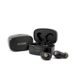 Guess Bluetooth Stereo Headset 5.0 True Wireless Ασύρματα Ακουστικά & θήκη φόρτισης Μαύρα - GUTWSJL4GBK