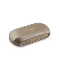 Guess Elongated Metallic Classic Printed Logo True Wireless ENC Earphones Gold - GUTWSC2MCDSD