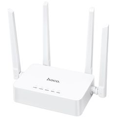 Wifi Router Hoco. DQ04 300Mbps 4x5dBi 2.4GHz Λευκό