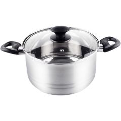 Κατσαρόλα LEGER SS 22x12,5cm 4,6lt Stainless Steel Lamart LTB2212 Ασημί