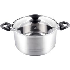 Κατσαρόλα LEGER SS 24x13,5cm 6,1lt Stainless Steel Lamart LTB2413 Ασημί