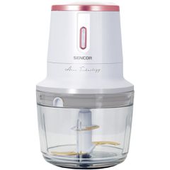 Επαναφορτιζόμενος Πολυκόπτης Multi 500ml Glass με Λεπίδες Τιτανίου 200W Sencor SCB 9000WH Λευκό/Ροζ
