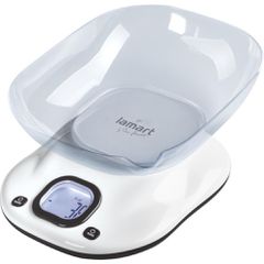 Ζυγαριά Κουζίνας 10kg με Κάδο Χωρητικότητας1lt LCD BANG Lamart LT7073 Λευκό
