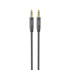 Καλώδιο σύνδεσης Ήχου Hoco UPA19 Braided 3.5mm Αρσενικό σε 3.5mm Αρσενικό Μαύρο 1m