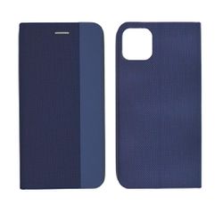 Θήκη Book Ancus Magnetic Canvas για Apple iPhone 11 Pro TPU Σκούρο Μπλε