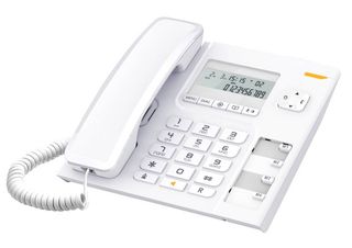 Σταθερό Ψηφιακό Τηλέφωνο Alcatel T56 με Αναγνώριση Κλήσεων Ρύθμιση Έντασης και Επανάκληση Λευκό
