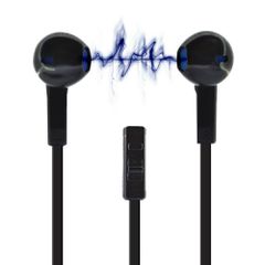 Hands Free Ancus Viker in-Earbud Stereo 3.5mm για Apple-Samsung-HTC-Sony Μαύρο με Καλώδιο Πλακέ, Πλήκτρο Απάντησης και Έντασης