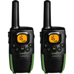 Walkie Talkie Sencor SMR 131 Σετ 2τεμ. με Yποδοχή Hands Free 2.5mm Εύρος Κάλυψης 7 km 3ΑΑΑ Μαύρο/Πράσινο