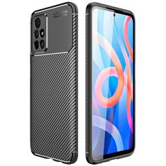 Θήκη Ancus AutoFocus Carbon Fiber για Xiaomi Redmi Note 11T 5G Note 11s 5G Poco M4 Pro 5G Μαύρη
