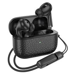 Wireless Hands Free Hoco EQ9 Duke TWS V5.3 320mAh 7 Ώρες Λειτουργίας με LED Οθόνη και Συμβατά με Siri Μαύρο