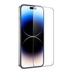Tempered Glass Hoco G1 0.33mm Flash Attach Full Silk Screen HD για Apple iPhone 14 Pro Μαύρο