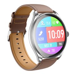 Smartwatch Hoco Y22 IP67 AMOLED Οθόνη 1.43" 200mAh με Δυνατότητα Κλήσεων Ασημί