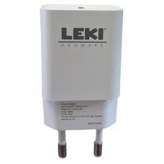 Φορτιστής Ταξιδίου Leki Orange Concept με USB-C 10W 5V 2.0A Λευκός