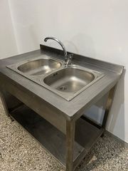 Λάντζα Inox διπλή 1,10*70*86
