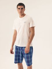 Ανδρική Πιτζάμα Dock 42616 Λευκό