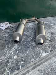 AKRAPOVIC ktm 950 990 adventure μαζί με διχαλο