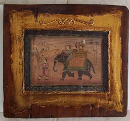 Ξύλινος πίνακας 35Χ38cm (τεχνητή παλαίωση).