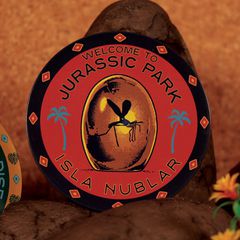 JURASSIC PARK - 4 Embossed Metal Coasters-thumb-3