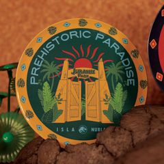 JURASSIC PARK - 4 Embossed Metal Coasters-thumb-4