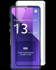 Full Glue Tempered Glass 5D for Xiaomi Redmi Note 13 Pro Plus Black Frame