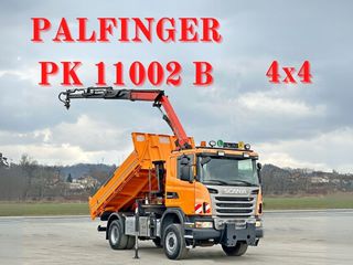 Ανατροπή + Γερανός Scania 2011 G360 ανατρεπόμενο 4.10m *PK 11002 B + ραδιόφωνο *4x4