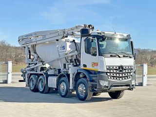 Μπετονιέρα Mercedes-Benz 2017 AROCS 3743 * Αντλία σκυροδέματος + FUNK * 8x4 * TOP