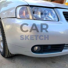 Audi A3 8L Facelift Δεξιά Γρίλια Μπροστινού Προφυλακτήρα * 8L0 807 490 C *-thumb-2