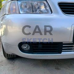 Audi A3 8L Facelift Δεξιά Γρίλια Μπροστινού Προφυλακτήρα * 8L0 807 490 C *-thumb-4