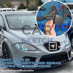 Seat Leon 1P Σήμα SEAT ή CUPRA για Universal Κυψελωτή Μάσκα