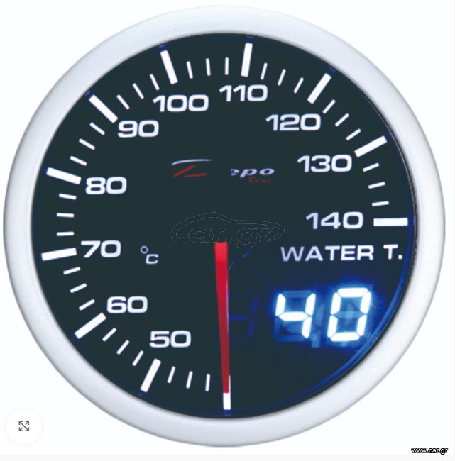 Θερμοκρασία Νερού 52mm LED