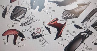 Γνήσια Καρίνα Malaguti Spectre GP 125