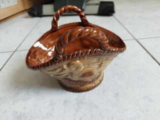 Vintage Χειροποίητο Κεραμικό Καλαθάκι