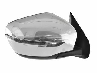 ΚΑΘΡΕΠΤΗΣ NISSAN NAVARA NP300 '15-'20 ΗΛΕΚΤΡΙΚΟΣ ΜΕ LED ΦΛΑΣ - 7 ΚΑΛΩΔΙΑ ΧΡΩΜΙΟ ΔΕΞΙΑ