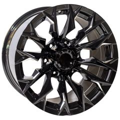 REPLICA FUEL STYLE 227 4X4 WHEELS 18X9.0 6X139.7 ET0 BLACK MACHINED FACED