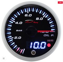 Πίεση Λαδιού 60mm LED με WARNING/Διπλός Φωτισμός