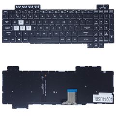 Πληκτρολόγιο - Laptop Keyboard για Asus TUF Gaming FX505DT FX505DU FX505DY FX505G FX505GM FX505GE FX505GD FX505GT FX504 FX505 FX705 FX80 FX86 FX95 US No Frame Backlight Black ( Κωδ.40974USBL )