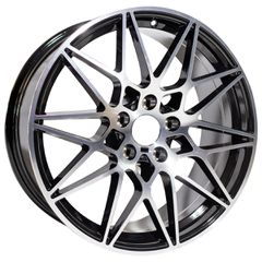 REPLICA BMW STYLE 5167 17X7.5 5X120 ET35 BLACK MACHINED FACED