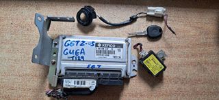 HYUNDAI GETZ 1300cc G4EA ΣΕΤ IMMOBILIZER ΕΓΚΕΦΑΛΟΣ ΚΙΝΗΤΗΡΑ ΜΕ ΚΛΕΙΔΙ  9030930215F / 3910622040 / TBE3134